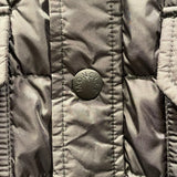 モンクレール MONCLER ニット切替ダウンジャケット グレー ウール メンズ ダウンジャケット