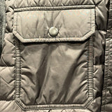 モンクレール MONCLER ニット切替ダウンジャケット グレー ウール メンズ ダウンジャケット