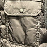 モンクレール MONCLER ニット切替ダウンジャケット グレー ウール メンズ ダウンジャケット