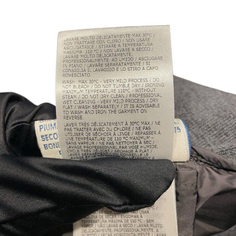 モンクレール MONCLER ニット切替ダウンジャケット グレー ウール メンズ ダウンジャケット