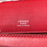 エルメス HERMES ヴァンキャトル29 Ⅾ刻 レッド金具SV トゴ・スイフト レディース ハンドバッグ