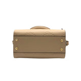 グッチ GUCCI GGスーパーミニトップハンドルバッグ 790130 ベージュ レザー レディース ショルダーバッグ