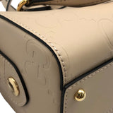 グッチ GUCCI GGスーパーミニトップハンドルバッグ 790130 ベージュ レザー レディース ショルダーバッグ