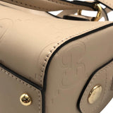 グッチ GUCCI GGスーパーミニトップハンドルバッグ 790130 ベージュ レザー レディース ショルダーバッグ