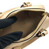 グッチ GUCCI GGスーパーミニトップハンドルバッグ 790130 ベージュ レザー レディース ショルダーバッグ