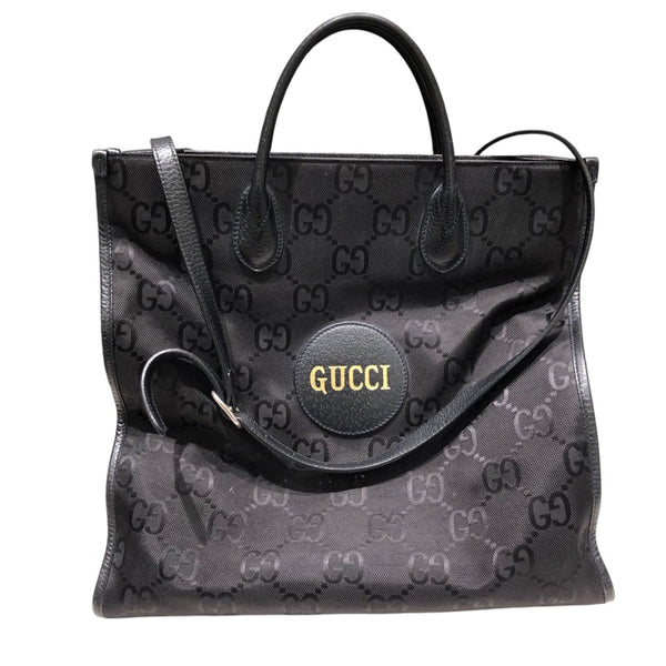 グッチ GUCCI オフザグリットトートバッグ 630355 ブラック GGナイロン ユニセックス トートバッグ
