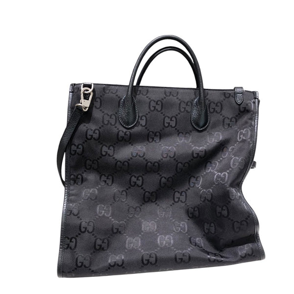グッチ GUCCI オフザグリットトートバッグ 630355 ブラック GGナイロン ユニセックス トートバッグ