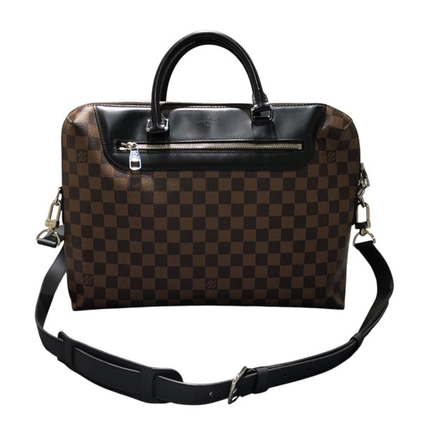 ルイ・ヴィトン LOUIS VUITTON ポルトドキュマンジュール N41438 エベヌ ダミエキャンバス ユニセックス ショルダーバッグ