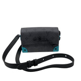 ルイ・ヴィトン LOUIS VUITTON スティーマ・ウェアラブルウォレット M11496 グレー/ターコイズ モノグラム・エクリプス リバース キャンバス メンズ ショルダーバッグ