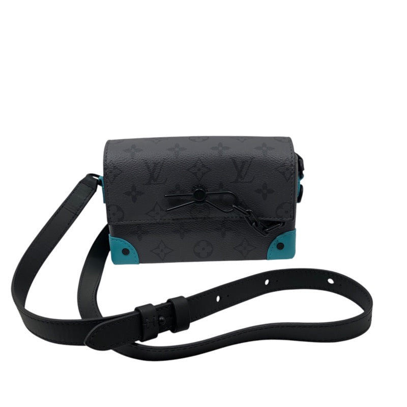 ルイ・ヴィトン LOUIS VUITTON スティーマ・ウェアラブルウォレット M11496 グレー/ターコイズ モノグラム・エクリプス リバース キャンバス メンズ ショルダーバッグ