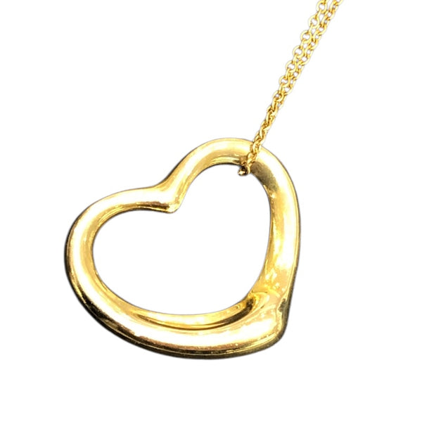 ティファニー TIFFANY＆CO オープンハートネックレス ゴールド 750YG アクセサリー