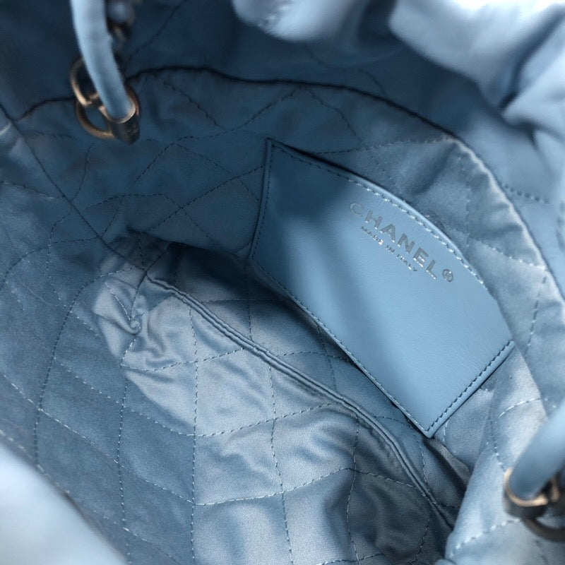 シャネル CHANEL シャネル22 ミニバッグ AS3980 ライトブルー