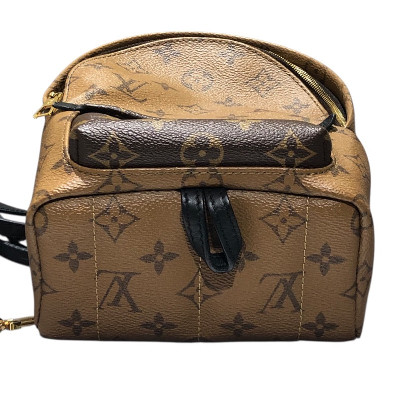 ルイ・ヴィトン LOUIS VUITTON パームスプリングスバックMINI M42411 ブラウン モノグラムリバース レディース リュック・デイパック