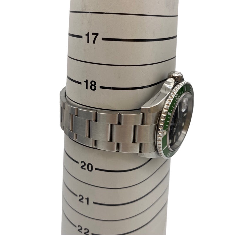 ロレックス ROLEX サブマリーナ ファット4 ビックスイス 16610LV ブラック/シルバー/グリーン SS ステンレススチール 自動巻き メンズ 腕時計