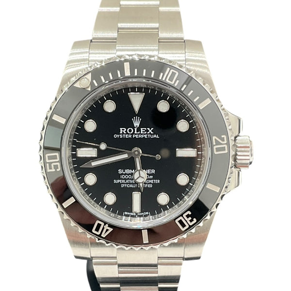ロレックス ROLEX ｻﾌﾞﾏﾘｰﾅ ﾉﾝﾃﾞｲﾄ 114060 ブラック ステンレススチール メンズ 腕時計