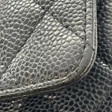 シャネル CHANEL マトラッセ25 A01112 ブラック　ゴールド金具 キャビアスキン レディース ショルダーバッグ
