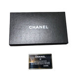 シャネル CHANEL ココマーク ロングフラップ ウォレット A13498 ブラック キャビアスキン レディース 二つ折り財布