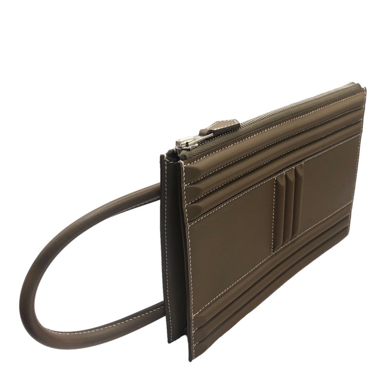 エルメス HERMES カデナバッグ エトゥープ タデラクト/B刻印/SV金具 レディース ハンドバッグ