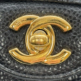 シャネル CHANEL マトラッセ25 A01112 ブラック　ゴールド金具 キャビアスキン レディース ショルダーバッグ