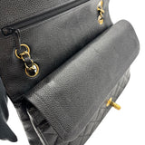 シャネル CHANEL マトラッセ25 A01112 ブラック　ゴールド金具 キャビアスキン レディース ショルダーバッグ