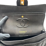 シャネル CHANEL マトラッセ25 A01112 ブラック　ゴールド金具 キャビアスキン レディース ショルダーバッグ