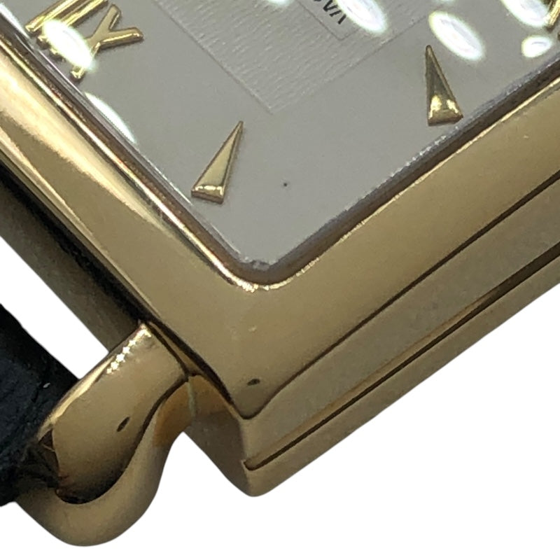 ヴァシュロン・コンスタンタン VACHERON CONSTANTIN ヒストリーク キャビノチェ ヒストリーク アイボリー K18イエローゴールド/革ベルト 手巻き メンズ 腕時計
