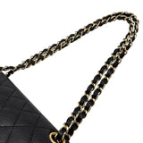シャネル CHANEL マトラッセ25 A01112 ブラック　ゴールド金具 キャビアスキン レディース ショルダーバッグ