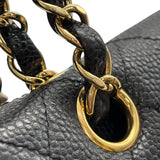 シャネル CHANEL マトラッセ25 A01112 ブラック　ゴールド金具 キャビアスキン レディース ショルダーバッグ