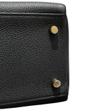 エルメス HERMES ケリー28　内縫い W刻印 ブラック トゴ レディース ハンドバッグ