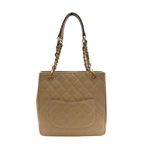 シャネル CHANEL PSTチェーントートバッグ A50994 ベージュ/GD金具 キャビアスキン レディース トートバッグ