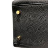 エルメス HERMES ケリー28　内縫い W刻印 ブラック トゴ レディース ハンドバッグ