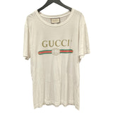 グッチ GUCCI ロゴプリントTシャツ 441685 ホワイト コットン メンズ 半袖Ｔシャツ
