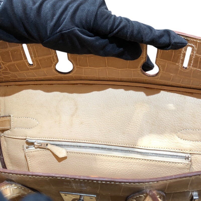 エルメス HERMES バーキン30 プシエール・シルバー金具 ポロサスリセ レディース ハンドバッグ