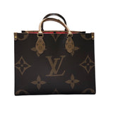 ルイ・ヴィトン LOUIS VUITTON オンザゴー MM M45321 ブラウン モノグラム・ジャイアント・リバーㇲ レディース ハンドバッグ