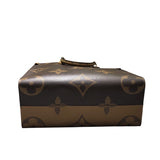 ルイ・ヴィトン LOUIS VUITTON オンザゴー MM M45321 ブラウン モノグラム・ジャイアント・リバーㇲ レディース ハンドバッグ