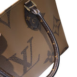 ルイ・ヴィトン LOUIS VUITTON オンザゴー MM M45321 ブラウン モノグラム・ジャイアント・リバーㇲ レディース ハンドバッグ