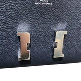 エルメス HERMES コンスタンストゥーゴー B刻 ブルーニュイ SV金具 エバーカラー レディース ウォレットチェーン