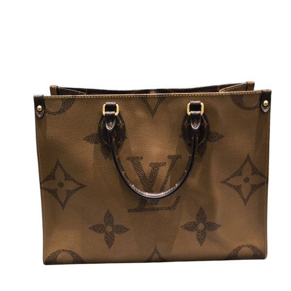 ルイ・ヴィトン LOUIS VUITTON オンザゴーMM M45321 モノグラム モノグラムジャイアント・リバース レディース ハンドバッグ