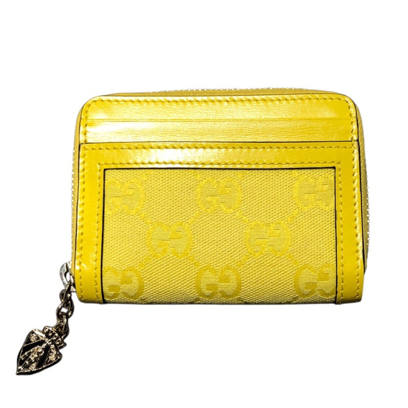 グッチ GUCCI GGキャンバス コインパース 790037 イエロー GGキャンバス レディース コインケース