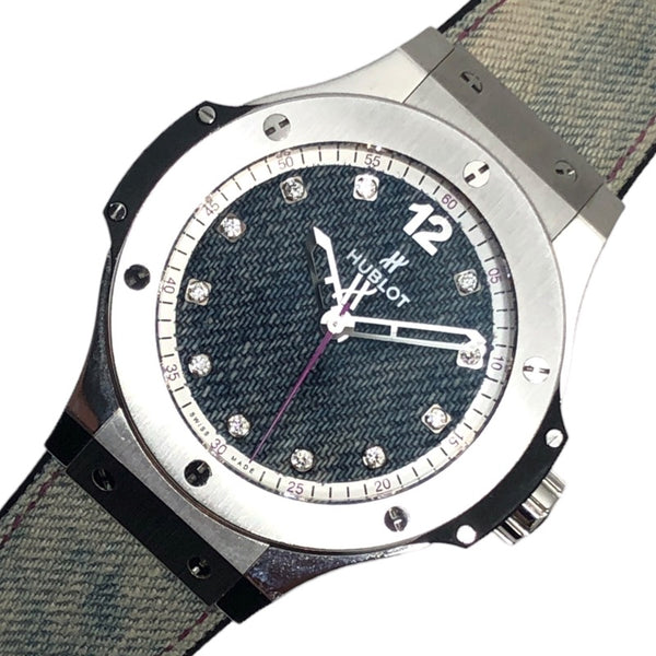 ウブロ HUBLOT ビッグバン ジーンズ 世界100本 343.SX.2719.NR.WTY16 ブルー TI/SS 自動巻き メンズ 腕時計