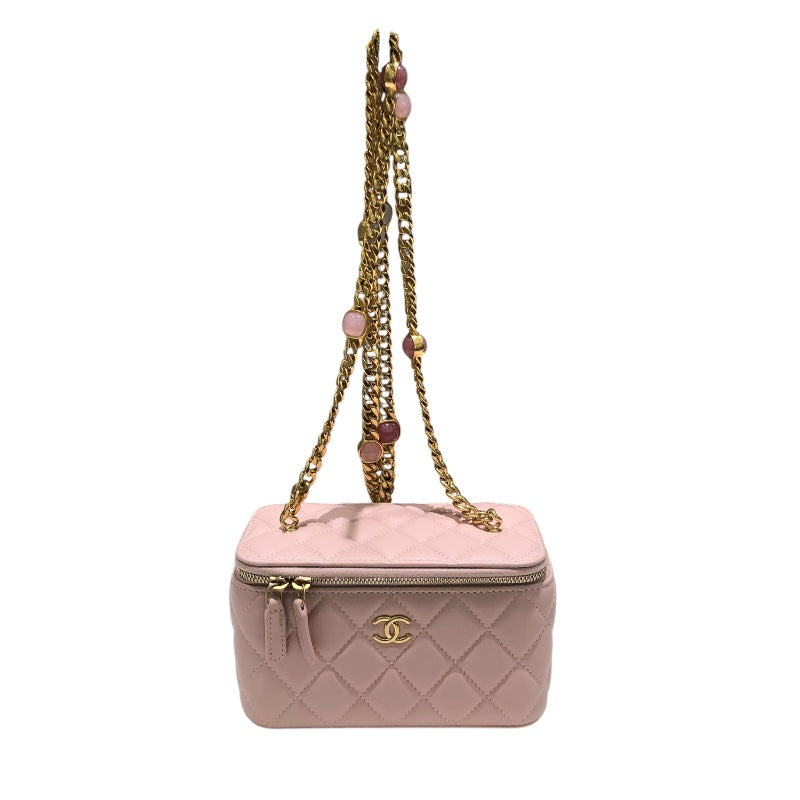 シャネル CHANEL マトラッセバニティショルダー AP2625 ピンク ラム レディース ショルダーバッグ
