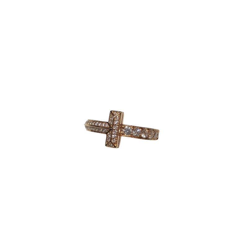 ティファニー TIFFANY＆CO Tワンナローダイヤリング ピンク