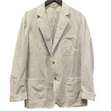 エルメス HERMES ストラップ長袖シャツジャケット ブルー コットン メンズ その他アウター