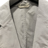 エルメス HERMES ストラップ長袖シャツジャケット ブルー コットン メンズ その他アウター