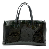 ルイ・ヴィトン LOUIS VUITTON ウィルシャーPM M93684 ブルーニュイ モノグラム・ヴェルニ レディース ハンドバッグ