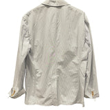 エルメス HERMES ストラップ長袖シャツジャケット ブルー コットン メンズ その他アウター