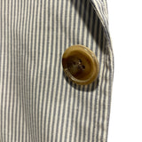 エルメス HERMES ストラップ長袖シャツジャケット ブルー コットン メンズ その他アウター