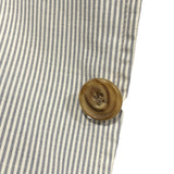 エルメス HERMES ストラップ長袖シャツジャケット ブルー コットン メンズ その他アウター