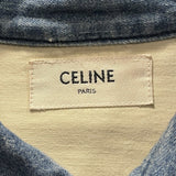 セリーヌ CELINE デニム切替ウエスタンシャツ 2T227362M アイボリー コットン メンズ 長袖シャツ