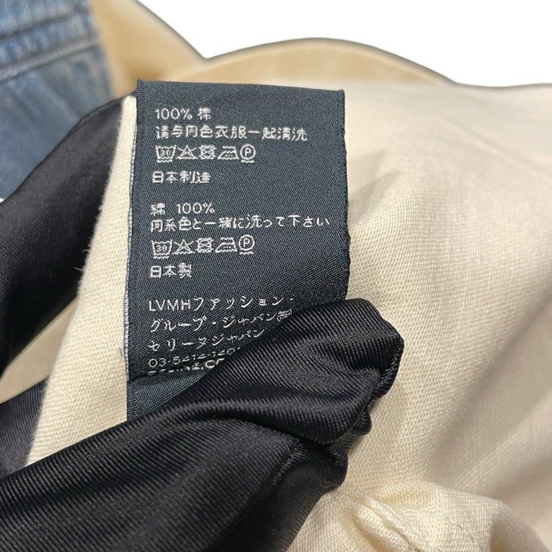 セリーヌ CELINE デニム切替ウエスタンシャツ 2T227362M アイボリー コットン メンズ 長袖シャツ